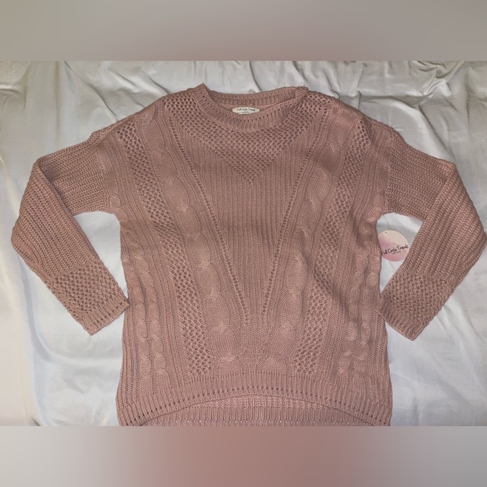 Pink Large Women Sweater